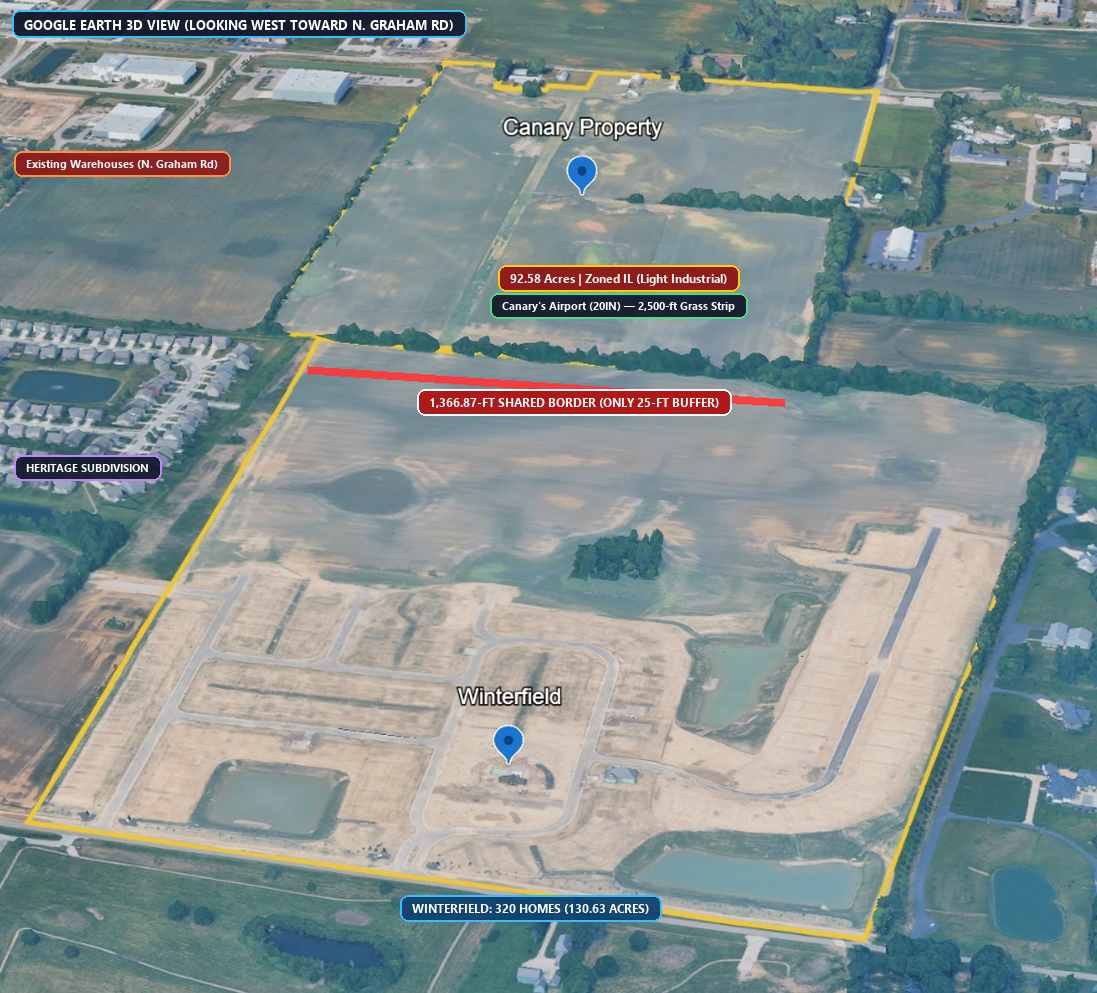 Google Earth 3D Perspective Looking West